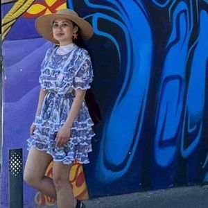 Fillyboo mini dress in small in euc